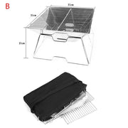 Folding Stainless Steel BBQ Grill Portable Camping