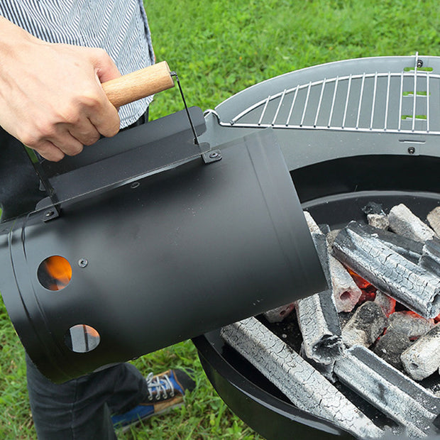 Fast Charcoal Ignition Barrel Carbon Stainless Steel