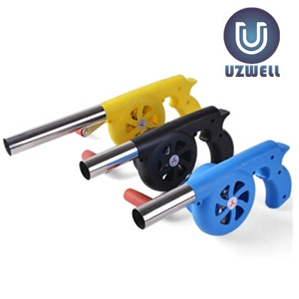 1PC BBQ Manual Fan Air Blower For Barbecue